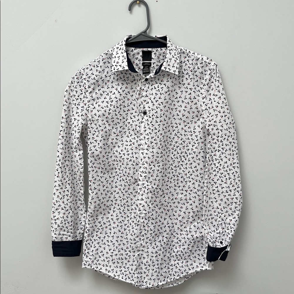 H&M Slim Fit Floral Print Men's Shirt